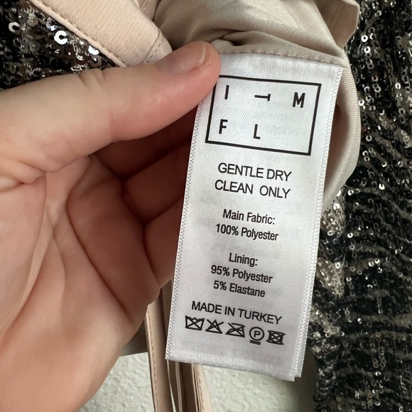 IN THE MOOD FOR LOVE Lina Sequined Zebra Button-Front Crop Top - Picture 10 of 10